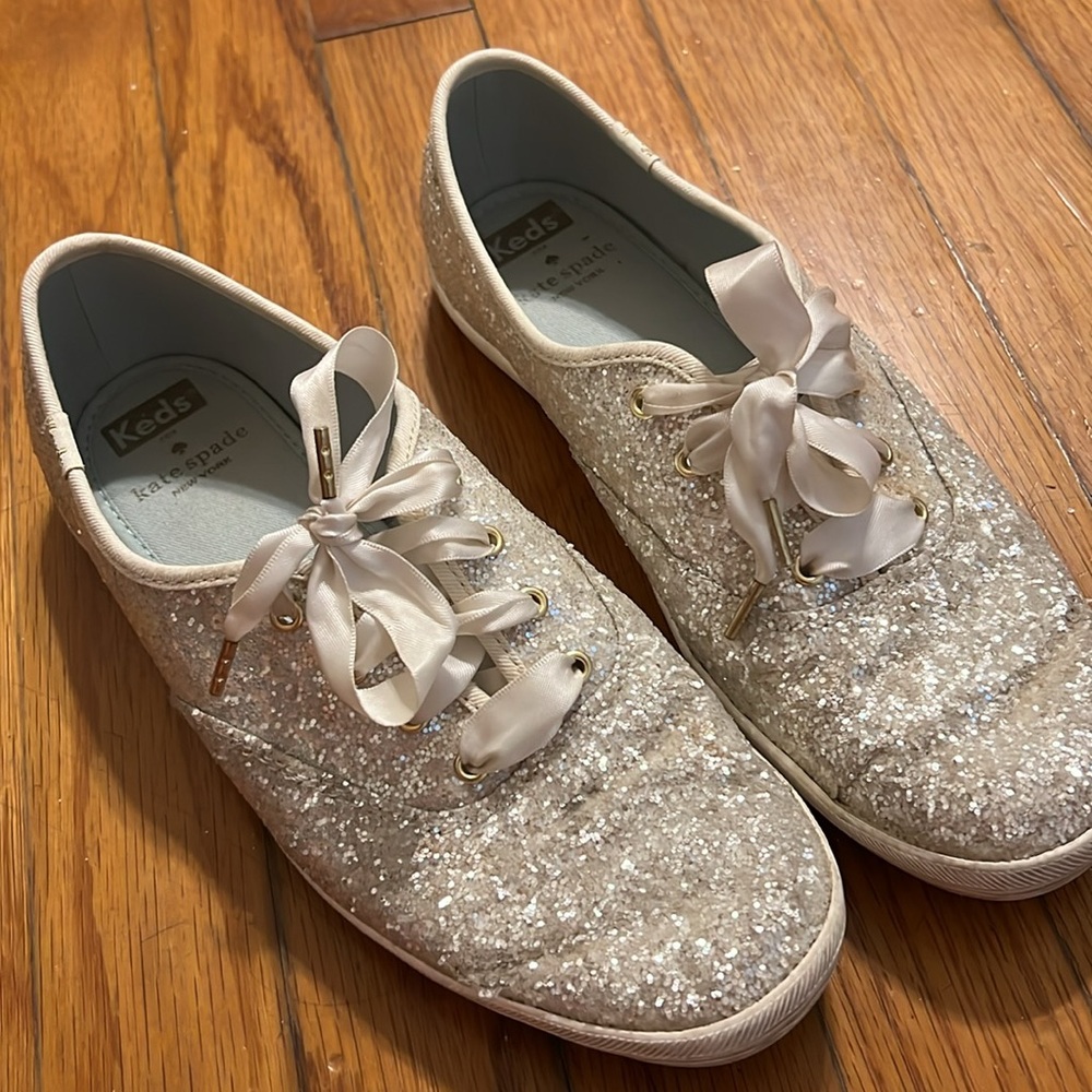 Kate Spade Glitter Keds - 8.5